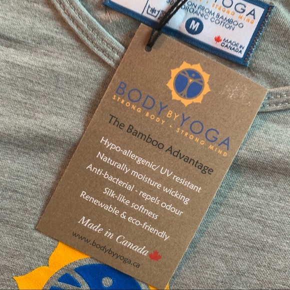 NWT Unisex Body by Yoga Bamboo T - Picture 5 of 7